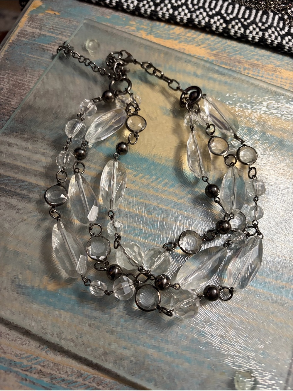 Clear Crystal Multi-Strand necklace
